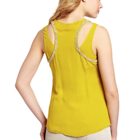 Rebecca Minkoff Keri Tank Top In Dijon –– NWT - Picture 4 of 15